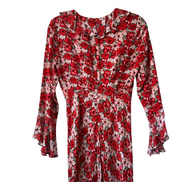 Rixo London Coleen Diana Floral Midi Dress Size XS - Picture 6 of 16